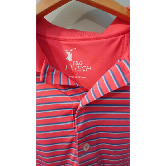 Fairway & Greene Golf POLO Shirt Men's Size XL F & G Hot Pink Stretch - Picture 6 of 7
